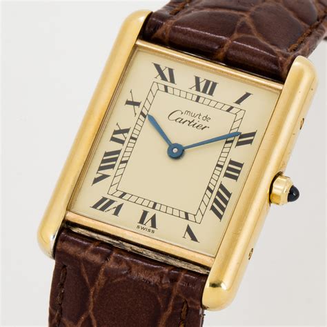 cartier tank argento vintage|used cartier tanks for sale.